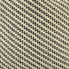 Black ivory geometric handwoven cotton cushion cover 45x45 cm