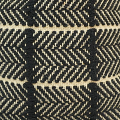 Black white tribal geometric handwoven cotton cushion cover 45x45 cm