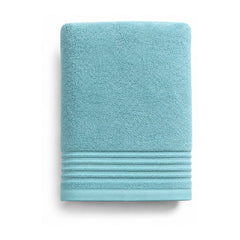 Aqua ribbed terry towel for modern bathroom, spa and hospitality collections