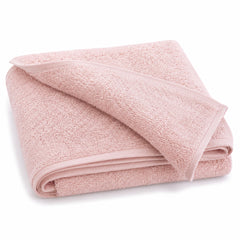 Blush pink classic cotton terry bath towel 70x140 cm