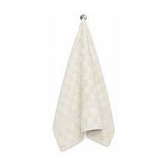 Cream textured towel for neutral bathroom, spa and hotel collections