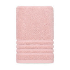 Blush pink terry towel for modern bath, spa and hospitality collections