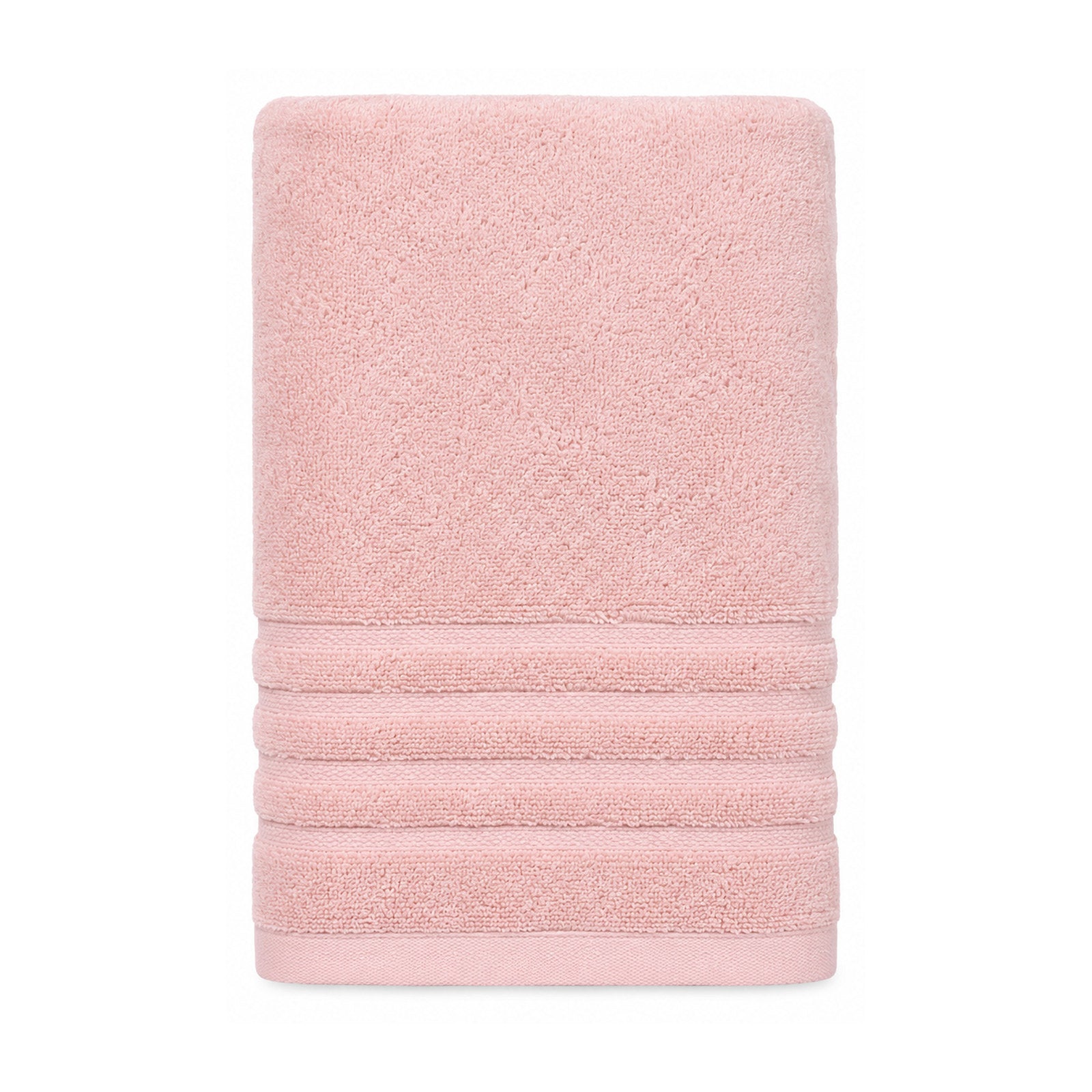 Blush pink terry towel for modern bath, spa and hospitality collections