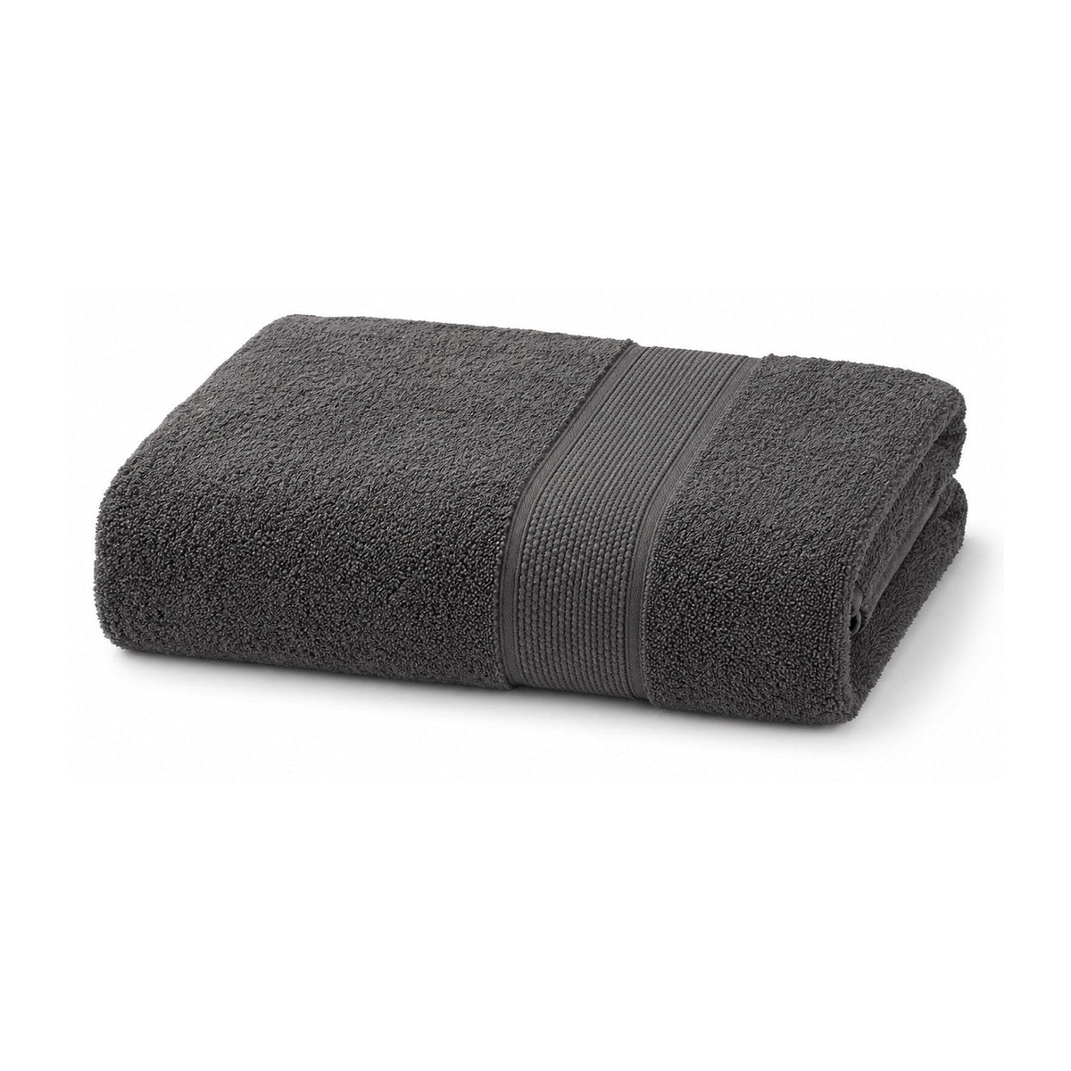 Charcoal terry bath towel for contemporary bathroom and hotel collections