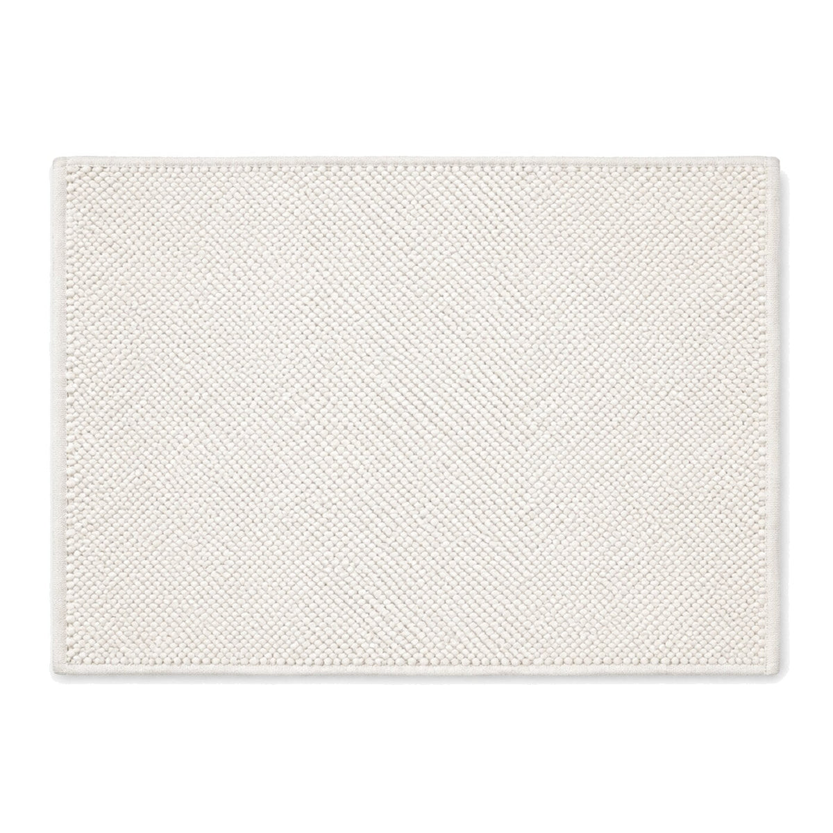 Ivory fine textured bath mat for minimalist bathroom decor - Primeval