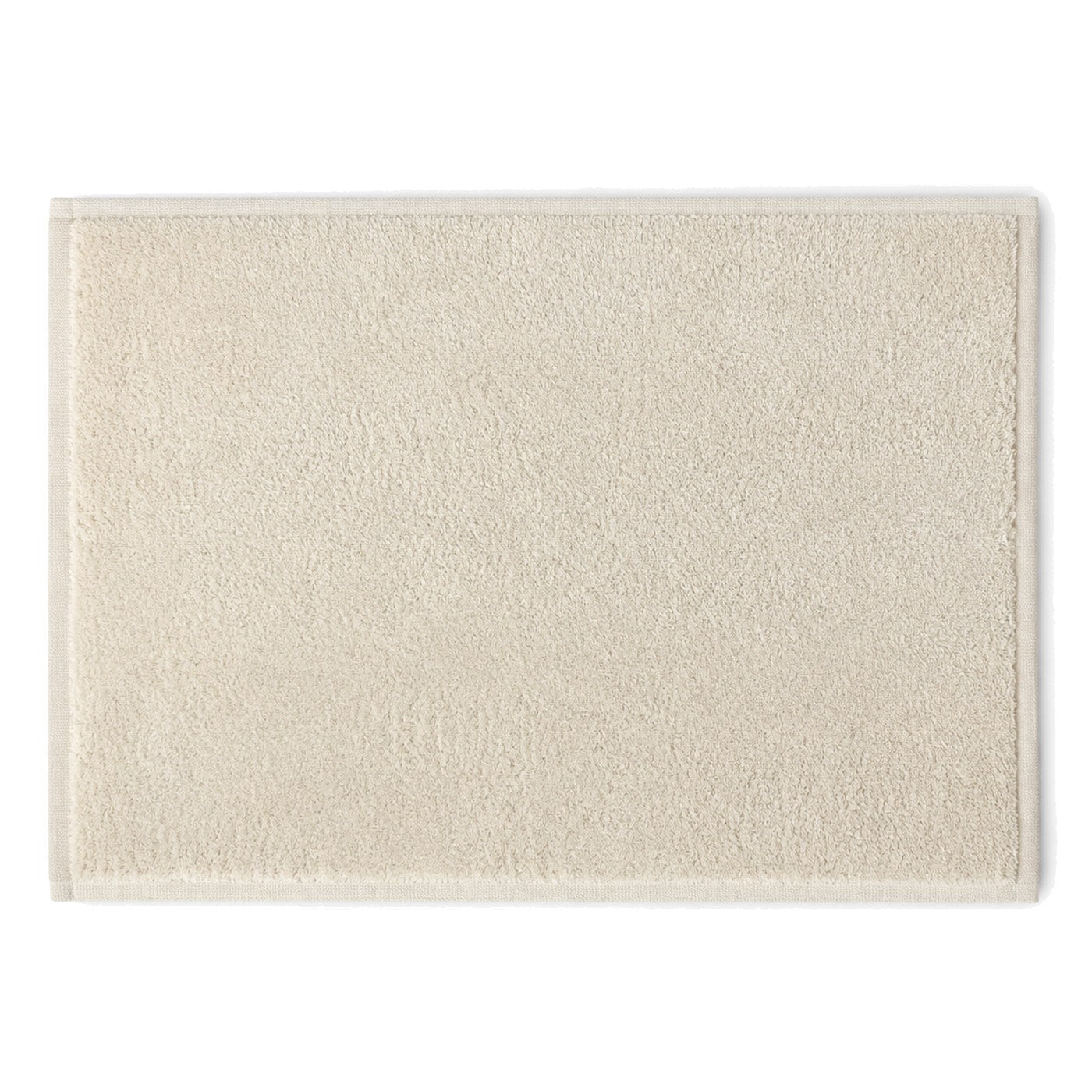 Ivory minimal textured bath mat for spa style bathroom decor - Primeval