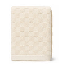 Ivory waffle weave bath towel for premium spa and hospitality collections