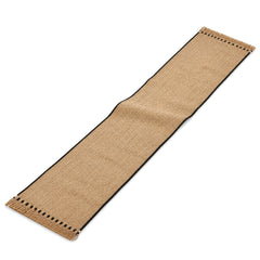 Natural Jute Table Runner with Black Edge Detailing | Primeval