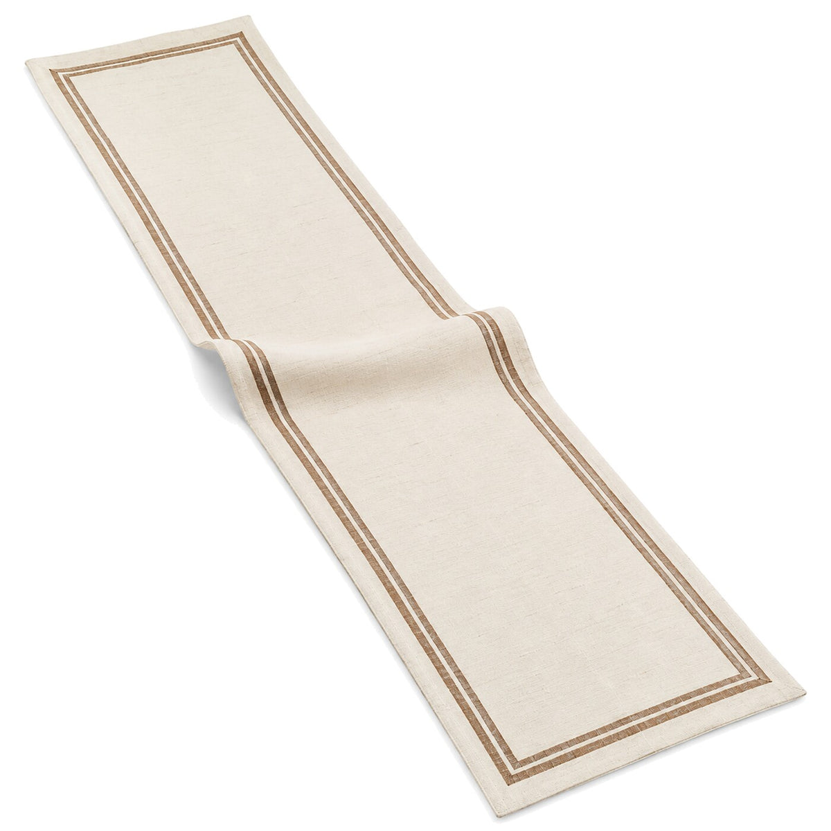 Ivory Camel Double Border Table Runner | Primeval