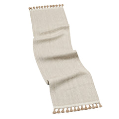 Ivory Beige Herringbone Table Runner | Primeval