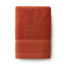 Terracotta textured towel for warm contemporary bathroom and retail collections