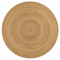 Rustic natural braided round jute rug for wholesale home furnishing buyers